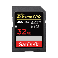 SanDisk 32GB Extreme PRO SDHC and SDXC UHS-II card SDSDXDK-032G-GN4IN