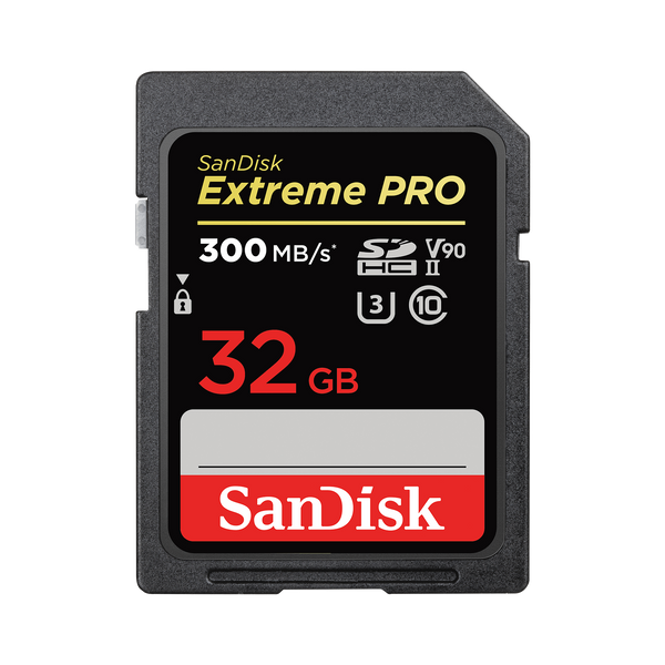 SanDisk 32GB Extreme PRO SDHC and SDXC UHS-II card SDSDXDK-032G-GN4IN