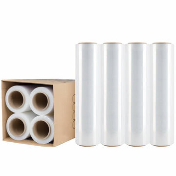 4 Packs - Moofer Premium Pallet Stretch Wrap 500mm x 300m x 25um Clear