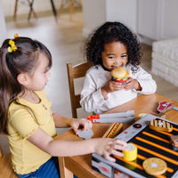 Melissa & Doug Wooden Grill & Serve BBQ Set