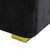 ALPHA QUEEN Black Velvet Gas Lift Storage Bedframe Golden Frame