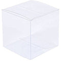 10 Pack of  12cm Square Cube Box - Large Bomboniere Exhibition Gift Product Showcase Clear Plastic Shop Display Storage Packaging Box