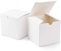 10 Pack of White 8x8x8cm Square Cube Card Gift Box - Folding Packaging Small rectangle/square Boxes for Wedding Jewelry Gift Party Favor Model Candy Chocolate Soap Box