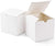 10 Pack of White 8x8x8cm Square Cube Card Gift Box - Folding Packaging Small rectangle/square Boxes for Wedding Jewelry Gift Party Favor Model Candy Chocolate Soap Box