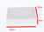 10 Pack of White Card Square Box - Clear Slide On Lid - 20 x 20 x 8cm -  Large Beauty Product Gift Giving Hamper Tray Merch Fashion Cake Sweets Xmas