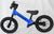 Bike Plus Kids Balance Bike Training Aluminium - Blue with Suspension - 12" Rubber Tyres - Foot Pegs -Ride On No Pedal Push