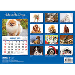 Adorable Dogs – 2023 Rectangle Wall Calendar 16 Months Planner New Year Gift