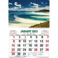 Natural Wonders Of Australia – 2023 Rectangle Wall Calendar 16 Months Planner