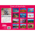 Icons of Australia - 2024 Rectangle Wall Calendar 16 Months Famous Landmarks