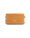 Small Nutmeg Flap Crossbody Clutch Handbag Purse One Size Women