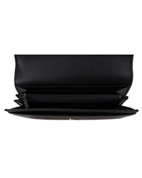 Gucci Wallet with Interlocking GG Snap in Grainy Leather One Size Women