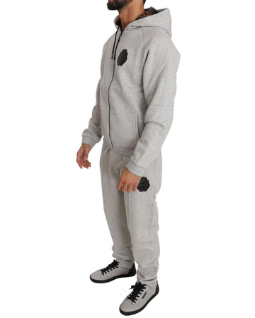 Billionaire Italian Couture Sweatsuit with Hooded Sweater and Elasticated Pants L Men