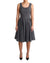 Sleeveless A-line Dress with Polka Dot Pattern 42 IT Women