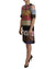 Patchwork Sheath Mini Dress with Logo Details 40 IT Women