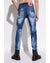 Skater&quot; Distressed Jeans with Paint Splatter Effect and Patch 48 IT Men