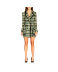 Forest Green Button-Front Jacket with Pockets 40 IT Women