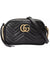 GG Marmont Quilted Leather Shoulder Bag with Chain Strap and Top Zipper Closure One Size Women