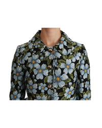 New Dolce &amp; Gabbana Jacket with Floral Brocade Design 40 IT Women