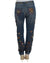 Enchanted Sicily Crystal Heart Roses Boyfriend Fit Jeans 40 IT Women