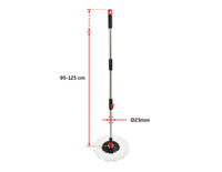 Spin Rotating Mop and Bucket Set with Wheels and 4 Microfibre Mop Heads