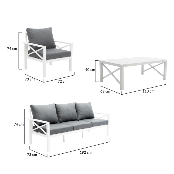 Rylee 4 Piece Outdoor Lounge Set