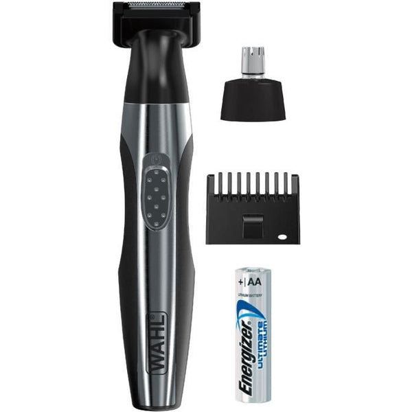 WAHL 05604-035 - Quick Style Lithium multifunction trimmer - Battery operated with water-rinsable heads - Precision touch-ups