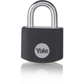 YALE -YE3B/25/112/1/BK - Cadenas aluminium 25 mm - anse acier - noir - 3 clés - Pour casier - boîte  outils - sac