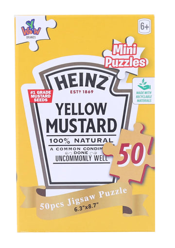 Heinz 50 Piece Mini Jigsaw Puzzle § Yellow Mustard