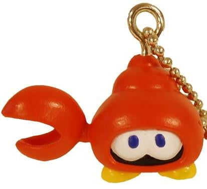 Super Mario Brothers Huckit Crab Keychain