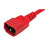 Iec C14 To C15 High Temperature Power Cable Red 1M