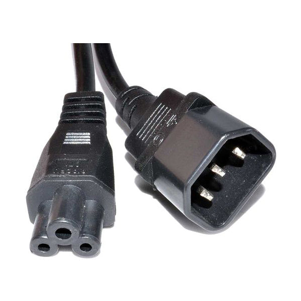 Iec C14 To C5 Power Cord Black