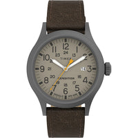 Timex Expedition&reg; Scout&trade; - Khaki Dial - Brown Leather Strap