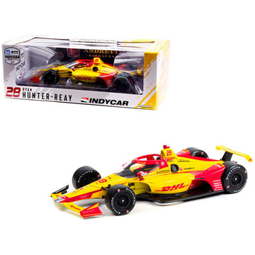 Dallara IndyCar #28 Ryan Hunter-Reay "DHL" Andretti Autosport "NTT IndyCar Series" (2021) 1/18 Diecast Model Car by Greenlight