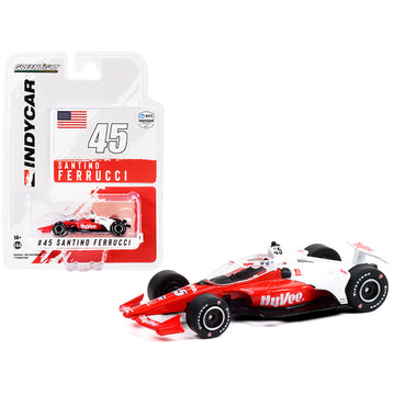 Dallara IndyCar #45 Santino Ferrucci "Hy-Vee" Rahal Letterman Lanigan Racing "NTT IndyCar Series" (2021) 1/64 Diecast Model Car by Greenlight