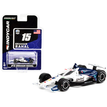 Dallara IndyCar #15 Graham Rahal "United Rentals" Rahal Letterman Lanigan Racing "NTT IndyCar Series" (2022) 1/64 Diecast Model Car by Greenlight