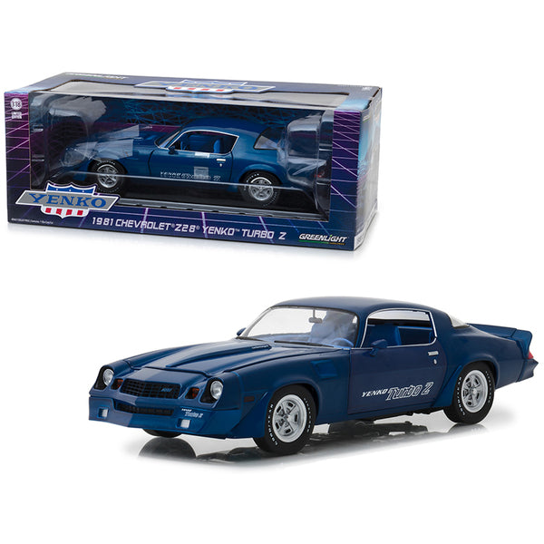 1981 Chevrolet Z28 Yenko Turbo Z Blue 1/18 Diecast Model Car by Greenlight