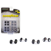 "Goodyear" Wheels and Tires Multipack Set of 24 pieces "Wheel & Tire Packs" Series 6 1/64 Scale Models by Greenlight