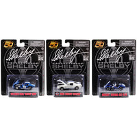 Carroll Shelby 50th Anniversary 3 piece Set 1/64 Diecast Model Cars by Shelby Collectibles