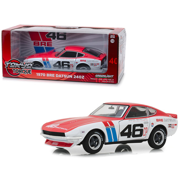 1970 Datsun 240Z #46 John Morton BRE (Brock Racing Enterprises) "Tokyo Torque" Series 1/24 Diecast Model Car by Greenlight