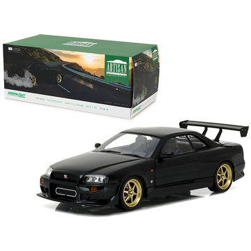 1999 Nissan Skyline GT-R (R34) Black 1/18 Diecast Model Car by Greenlight