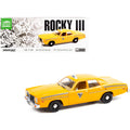 1978 Dodge Monaco Taxi "City Cab Co." Yellow "Rocky III" (1982) Movie 1/18 Diecast Model Car by Greenlight