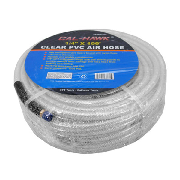 1/4" x 100' Clear PVC Air Hose