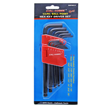 13-pc. Ball Point Hex Key Set - SAE