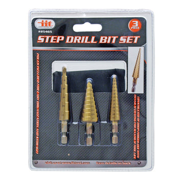 3-pc. Step Drill Bit Set