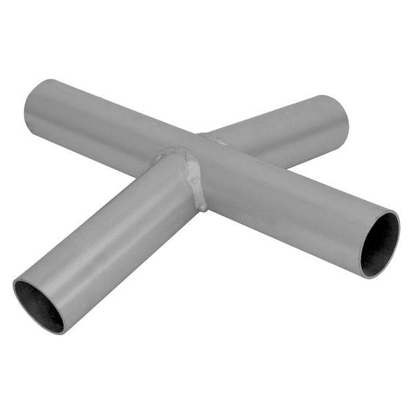 1-3/8" Low Peak 4-Way Canopy Fitting - Peak - Gray Powder Coated