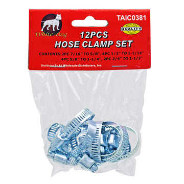 12-pc. Hose Clamp Set