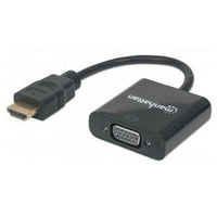 Manhattan HDMI Male to VGA Female Converter with Optional USB Micro-B Power Port - Retail Bag