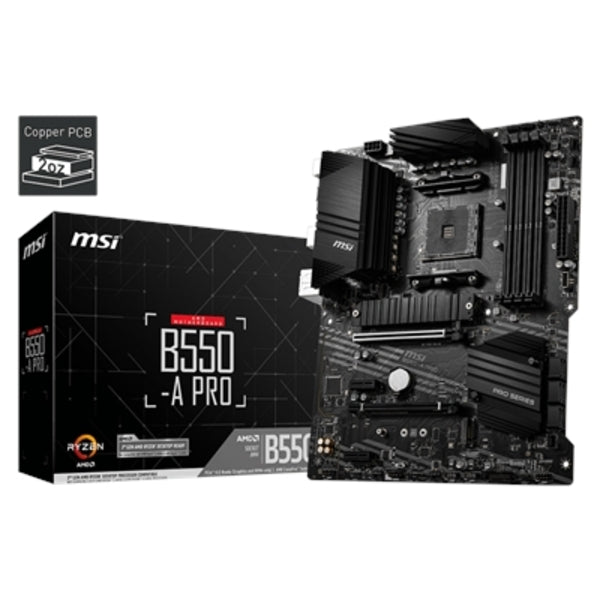 MSI B550-A PRO Desktop Motherboard - AMD Chipset - Socket AM4 - ATX