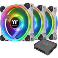 Thermaltake Riing Trio 12 RGB Radiator Fan White TT Premium Edition (3-Fan Pack) - 3 Pack