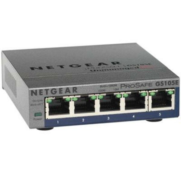 Netgear ProSafe Plus Switch, 5-Port Gigabit Ethernet